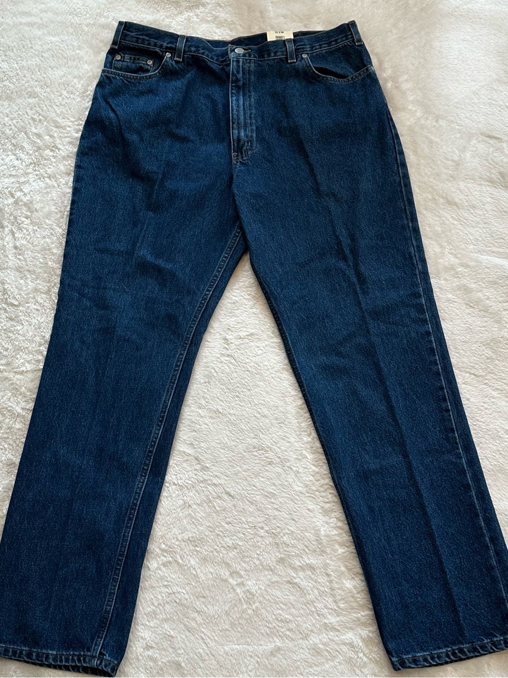 NWT Faded Glory Mens Relaxed Fit Jeans Blue Denim 37.5x33.5” Workwear